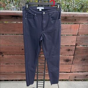 Coated Navy Skinny Jeans for Women